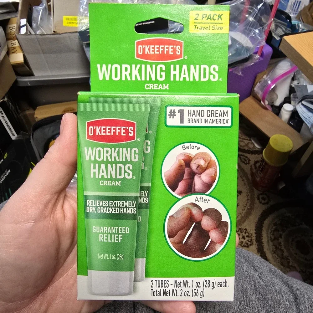OKeeffes Working Hands Cream 2 Pack Travel Size 1oz Tubes Dry Cracked Relief